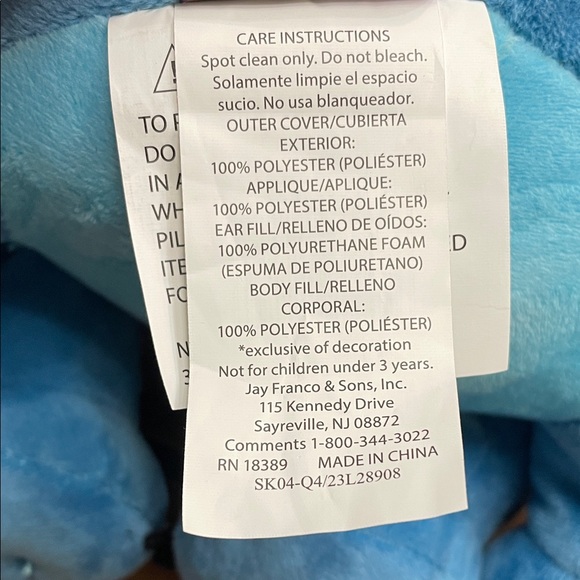 Disney Lilo & Stitch Kids Stitch Bedding Plush Cuddle & Decorative Pillow Buddy - Picture 15 of 16